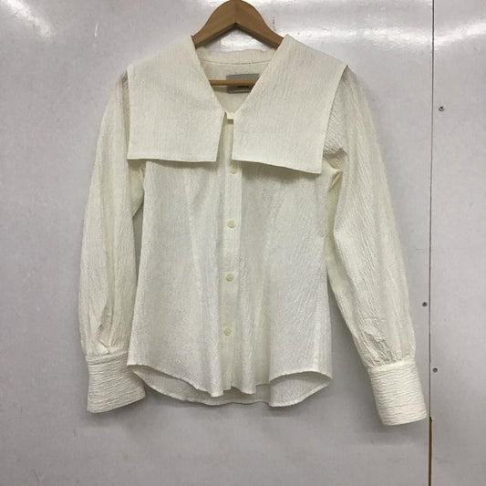 イネラ INella シャツ、ブラウス 長袖 FREE 無地 白 / ホワイト /  レディース USED 古着 中古 10138009