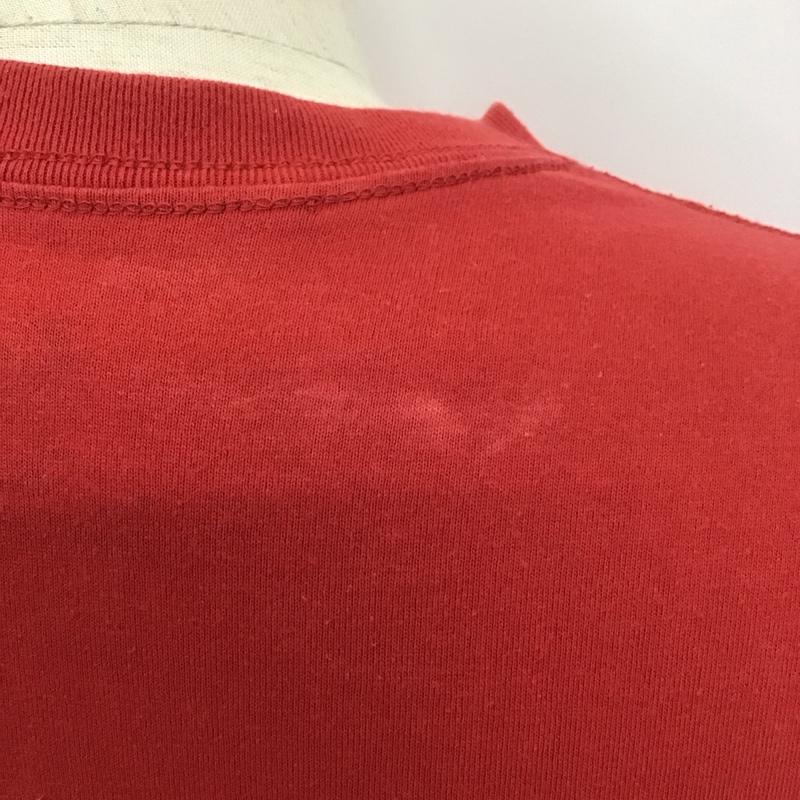 クイックシルバー Quiksilver Tシャツ 半袖 クルーネック プリント S ロゴ、文字 赤 / レッド /  メンズ USED 古着 中古 10106958