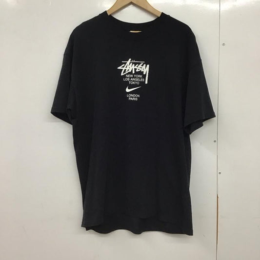 ステューシー STUSSY Tシャツ 半袖 dd3342-010 Nike Stussy InternationalTShirt プリントTシャツ L ロゴ、文字 黒 / ブラック /  メンズ USED 古着 中古 10151337
