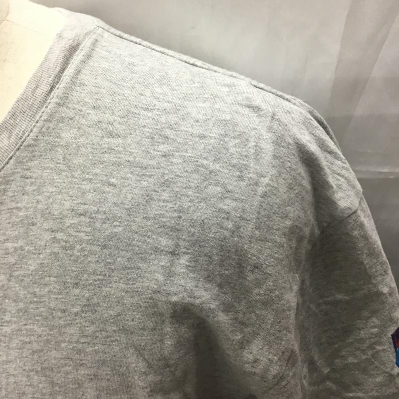 ブルーブルー BLUE BLUE Tシャツ 半袖 アンカーワッペンプリント XL プリント 灰 / グレー /  メンズ USED 古着 中古 10111352