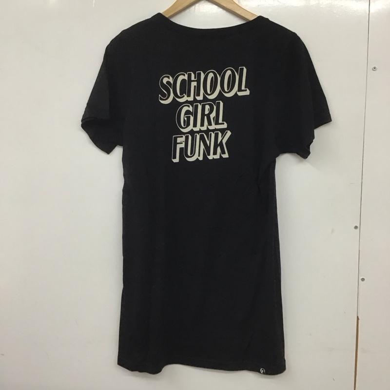 ヒステリックグラマー HYSTERIC GLAMOUR ワンピース ミニスカート FREE プリント 黒 / ブラック /  レディース USED 古着 中古 10139340