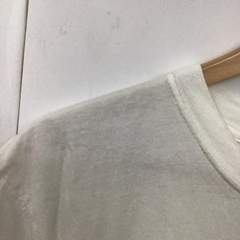 古着 USED Tシャツ 半袖 半袖カットソー プリントTシャツ クルーネックカットソー XL プリント 白 / ホワイト /  メンズ USED 古着 中古 10130118