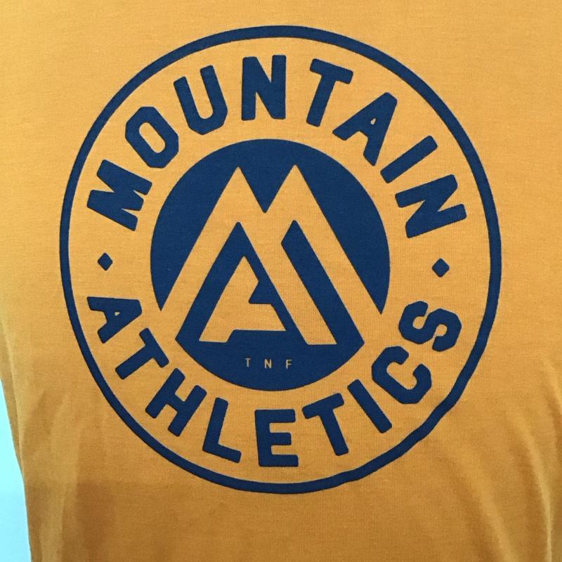 ザノースフェイス THE NORTH FACE Tシャツ 半袖 nt31781半袖カットソー プリントTシャツ L プリント 橙 / オレンジ /  メンズ USED 古着 中古 10115400