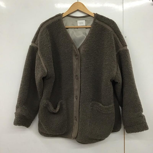 ローリーズファーム LOWRYS FARM ジャケット、上着 ジャンパー、ブルゾン ボアジャケット FREE 無地 茶 / ブラウン /  レディース USED 古着 中古 10143000