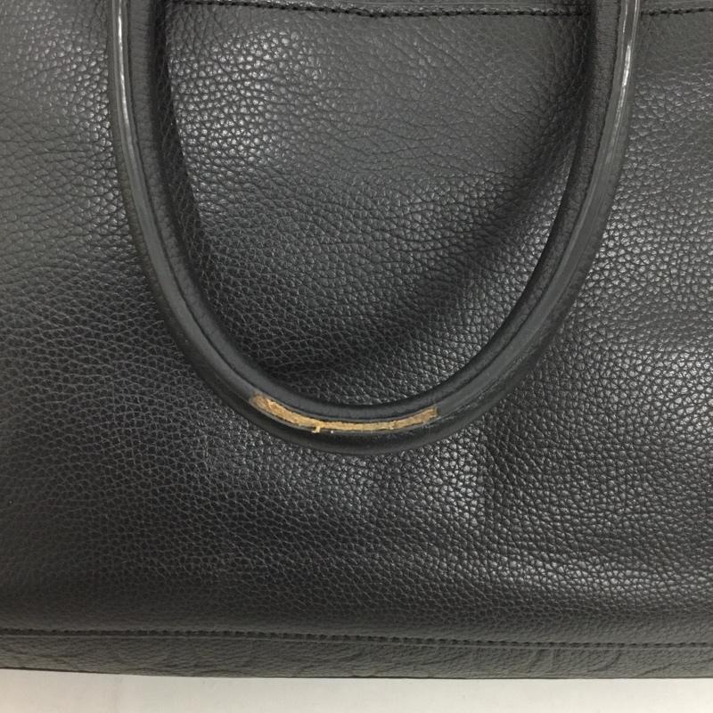 コーチ COACH トートバッグ トートバッグ C0244 ゴッサム ブリーフ シグネチャー レザー ビジネスバッグ 総柄 黒 / ブラック /  メンズ USED 古着 中古 10148752