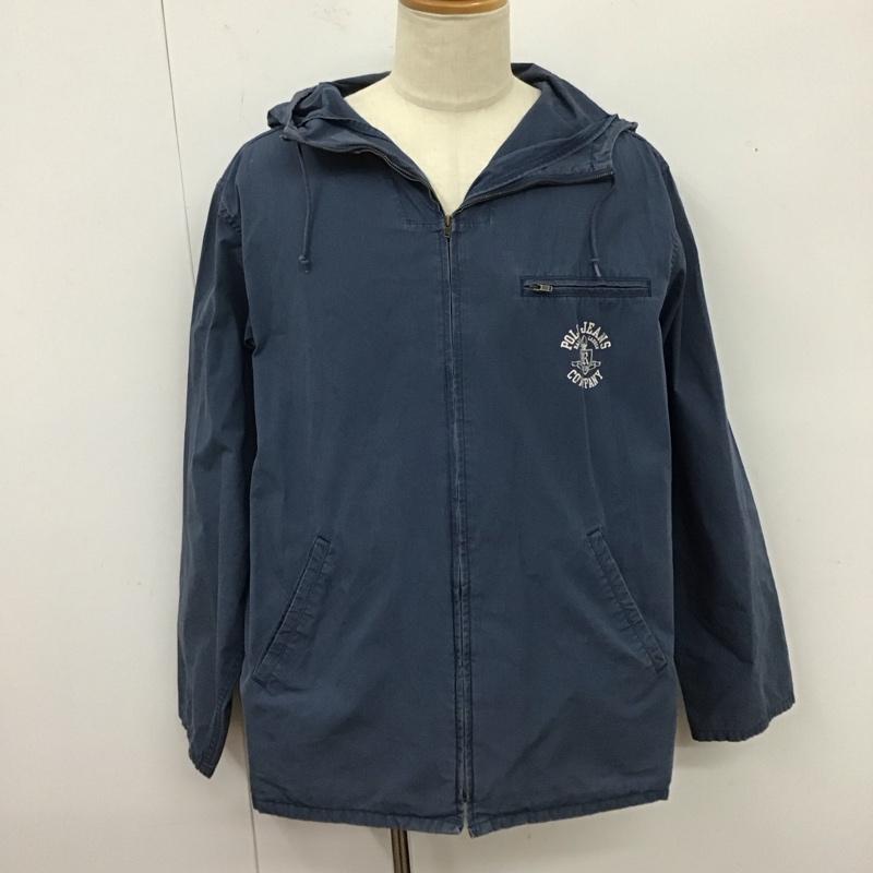 ポロジーンズカンパニー POLO JEANS COMPANY ジャケット、上着 ジャケット、ブレザー ジップアップジャケット ジャンパー ジャケット カジュアルジャケット アウター XL ロゴ、文字 青 / ブルー /  メンズ USED 古着 中古 10124207