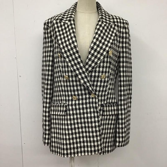 ザラ ZARA ジャケット、上着 ジャケット、ブレザー S  白 / ホワイト / X 黒 / ブラック /  レディース USED 古着 中古 10106479