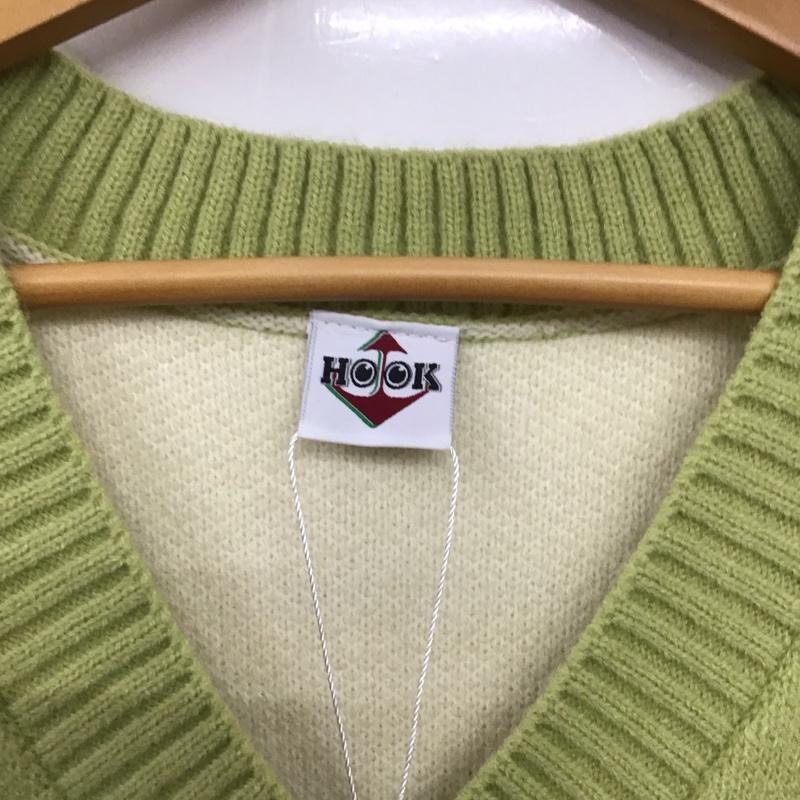 フック HOOK ベスト ベスト ニットベスト ノースリーブカットソー プルオーバー ロゴ、文字 マルチカラー / マルチカラー /  レディース USED 古着 中古 10135440