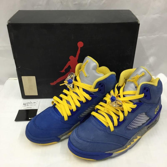 ナイキ NIKE スニーカー スニーカー CD2720-400 AIR JORDAN 5 LANEY JSP 26cm 箱有 26.0cm ワンポイント 青 / ブルー / X 黄 / イエロー /  メンズ USED 古着 中古 10105720