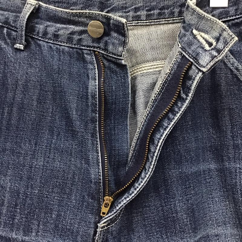 カーハート Carhartt パンツ デニム、ジーンズ ペインターパンツ 32 32 ロゴ、文字 青 / ブルー /  メンズ USED 古着 中古 10113929