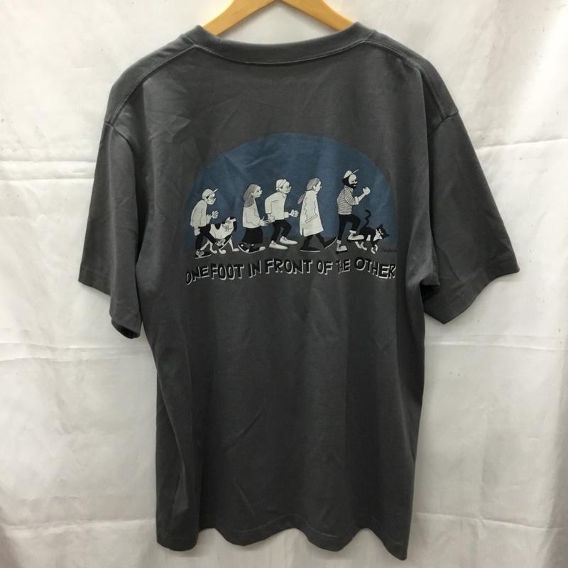 ユニクロ UNIQLO Tシャツ 半袖 XL プリント チャコールグレー / チャコールグレー /  メンズ USED 古着 中古 10110604