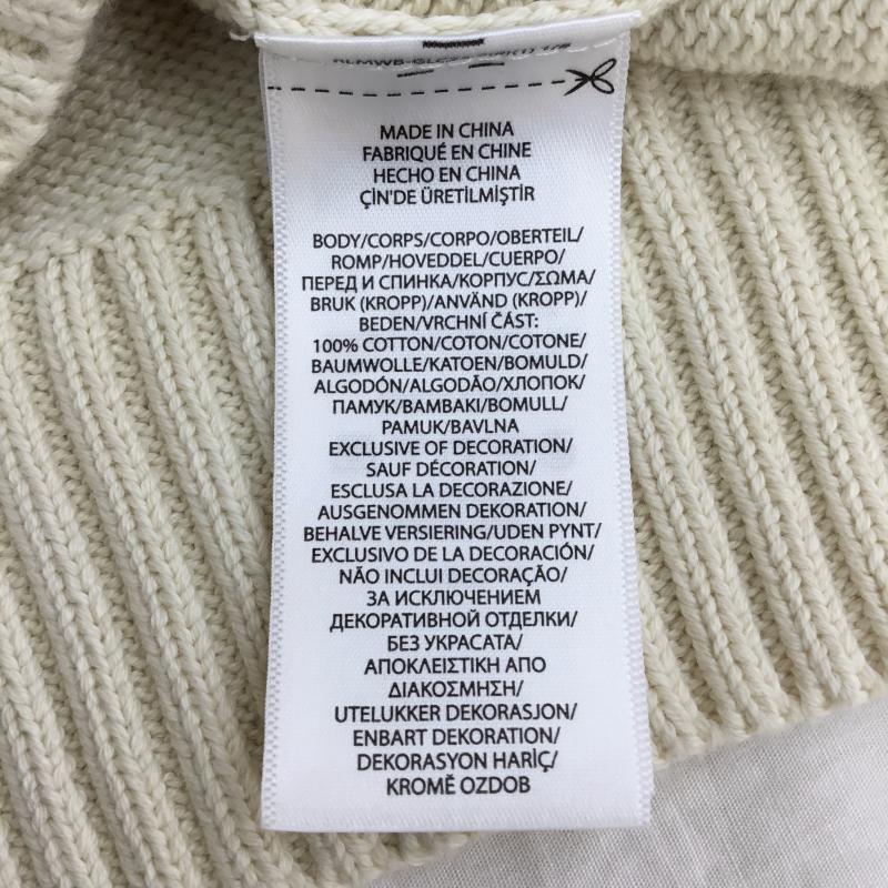 ポロラルフローレン POLO RALPH LAUREN ニット、セーター 長袖 BEAMS別注 XL ワンポイント X 刺繍 アイボリー / アイボリー /  メンズ USED 古着 中古 10142310