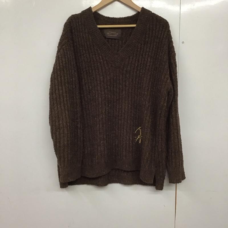 ジェラートピケ gelato pique ニット、セーター 長袖 PWNT241056 ベビモコメランジリブプルオーバー パジャマ ルームウェア ONE SIZE 無地 茶 / ブラウン /  レディース USED 古着 中古 10142249