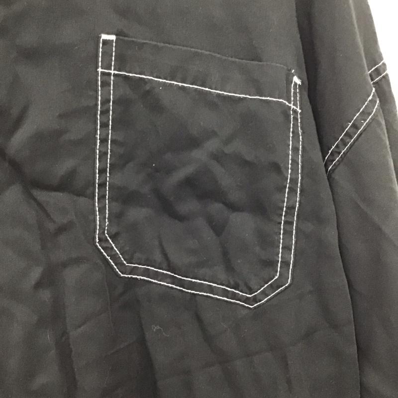 ジーナシス JEANASIS シャツ、ブラウス 長袖 長袖シャツ 無地シャツ カラーシャツ FREE 無地 黒 / ブラック /  レディース USED 古着 中古 10128753