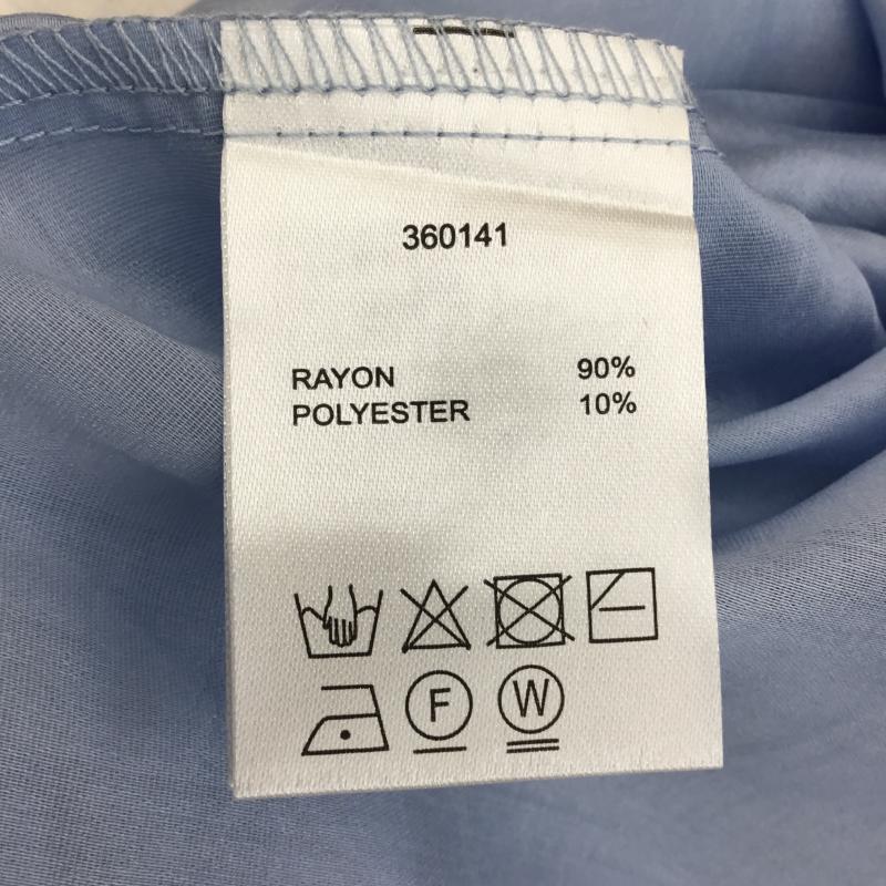 ダブルクローゼット w closet シャツ、ブラウス 長袖 360141 FREE 無地 水色 / ライトブルー /  レディース USED 古着 中古 10141334