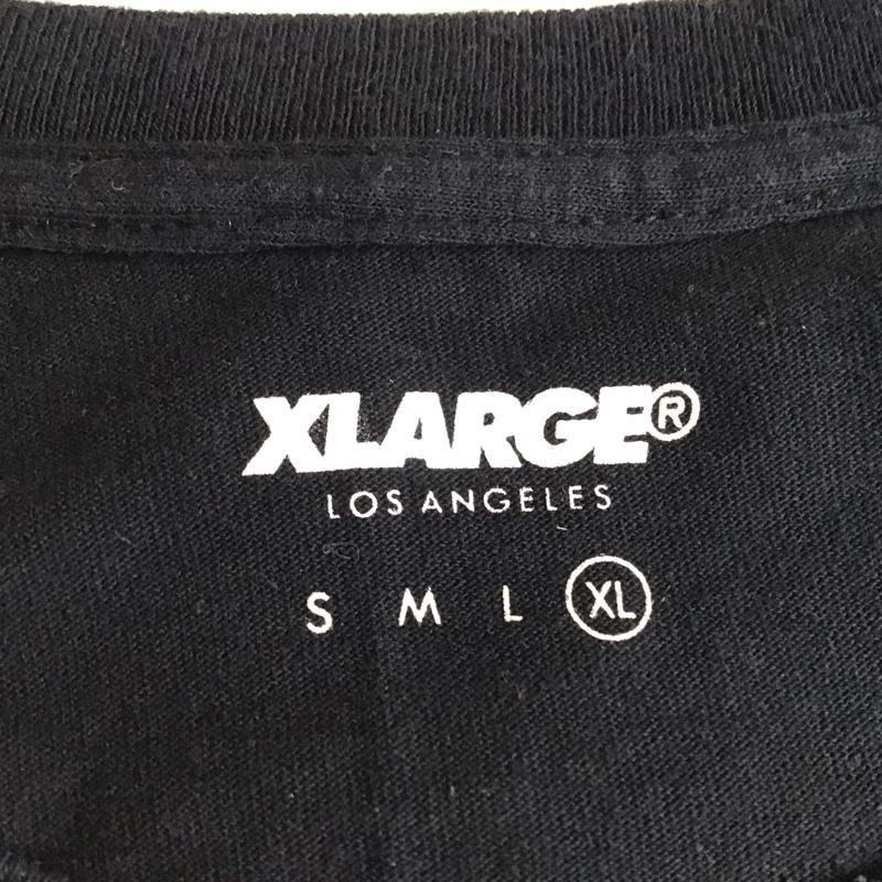 エクストララージ XLARGE Tシャツ 半袖 半袖カットソー プリントTシャツ クルーネックカットソー XL プリント 黒 / ブラック /  メンズ USED 古着 中古 10117961