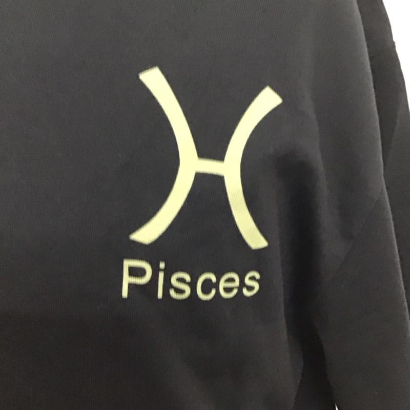 ワールドワイドフェイマス WORLD WIDE FAMOUS Tシャツ 半袖 クルーネック バックプリント ロゴ、文字 黒 / ブラック /  メンズ USED 古着 中古 10111883