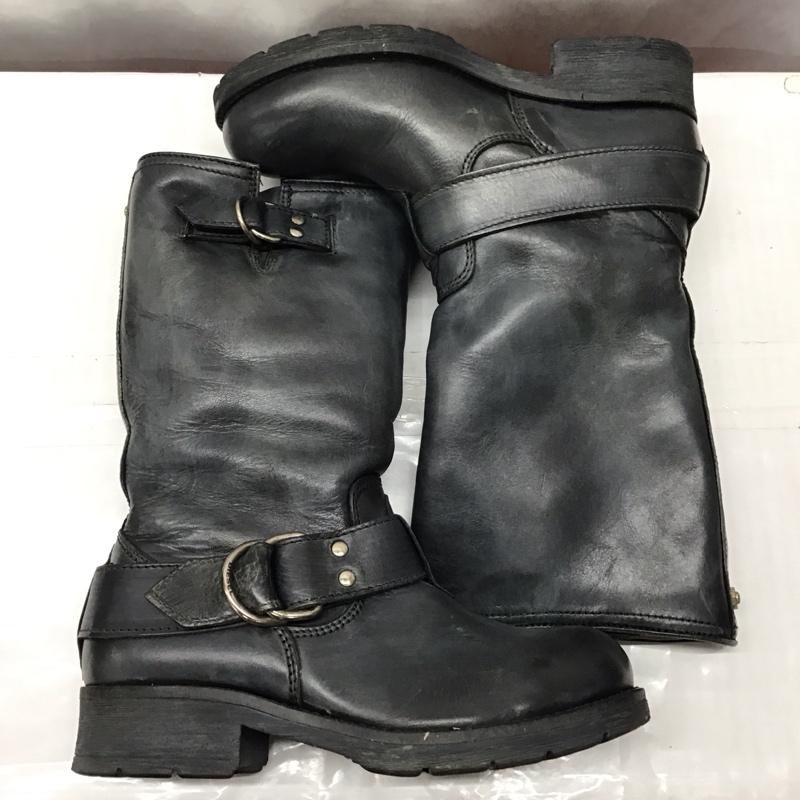 ディーゼル DIESEL ブーツ エンジニアブーツ 裏ボア 36 無地 黒 / ブラック /  レディース USED 古着 中古 10121058