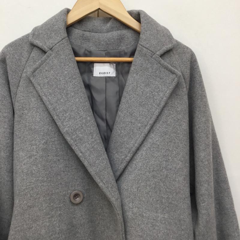 エゴイスト EGOIST コート コート一般 118106212001 1 無地 灰 / グレー /  レディース USED 古着 中古 10142533