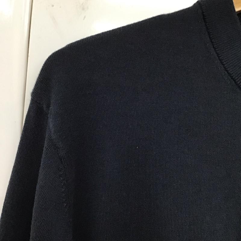 ディーゼル DIESEL ニット、セーター 長袖 XL 無地 紺 / ネイビー /  メンズ USED 古着 中古 10128573