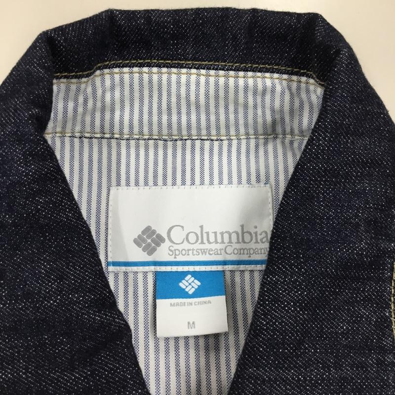 コロンビア Columbia ジャケット、上着 ジャケット、ブレザー 114 pm3559 バードロックパークジャケット デニムジャケット Gジャン M 無地 インディゴ / インディゴ /  メンズ USED 古着 中古 10114616