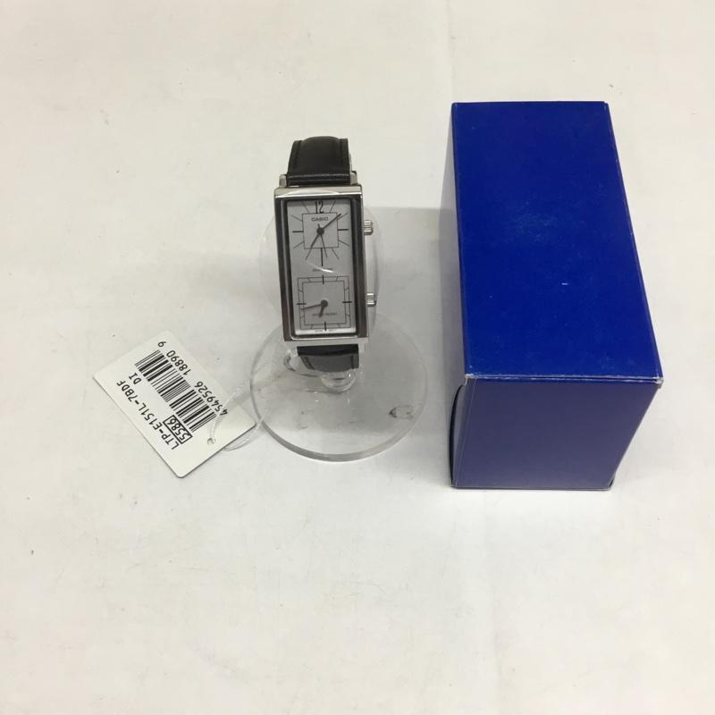 カシオ CASIO 腕時計 アナログ（クォーツ式） LTP-E151L-7BDF 無地 黒 / ブラック /  レディース USED 古着 中古 10144155