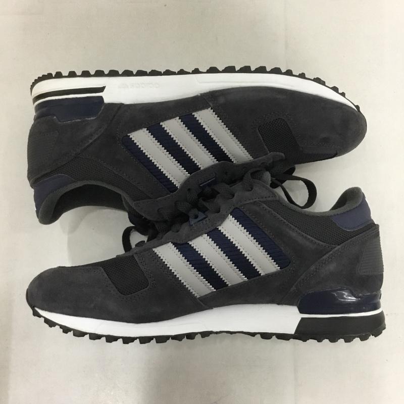 アディダスオリジナルス adidas originals スニーカー スニーカー M19391 ZX700 26cm 26.0cm ロゴ、文字 紺 / ネイビー / X 灰 / グレー /  メンズ USED 古着 中古 10140402