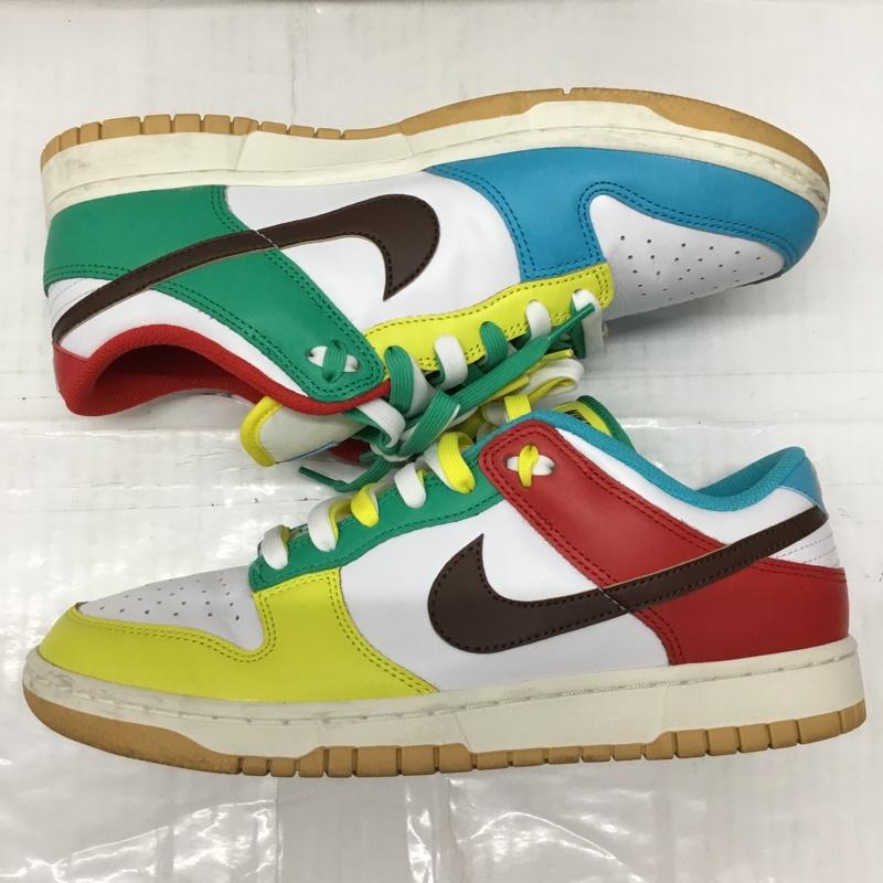 ナイキ NIKE スニーカー スニーカー DH0952-100 DUNK LOW SE 27.5cm 箱有 Free 99 27.5cm ロゴ、文字 白 / ホワイト / X 茶 / ブラウン / X 赤 / レッド / X 黄 / イエロー / X 緑 / グリーン / X 水色 / ライトブルー /  メンズ USED 古着 中古 10107569
