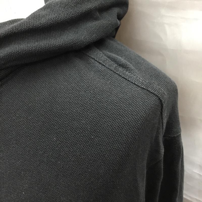 ポロバイラルフローレン Polo by RALPH LAUREN パーカー 長袖 鹿の子 プルオーバー L ワンポイント 黒 / ブラック /  メンズ USED 古着 中古 10117194