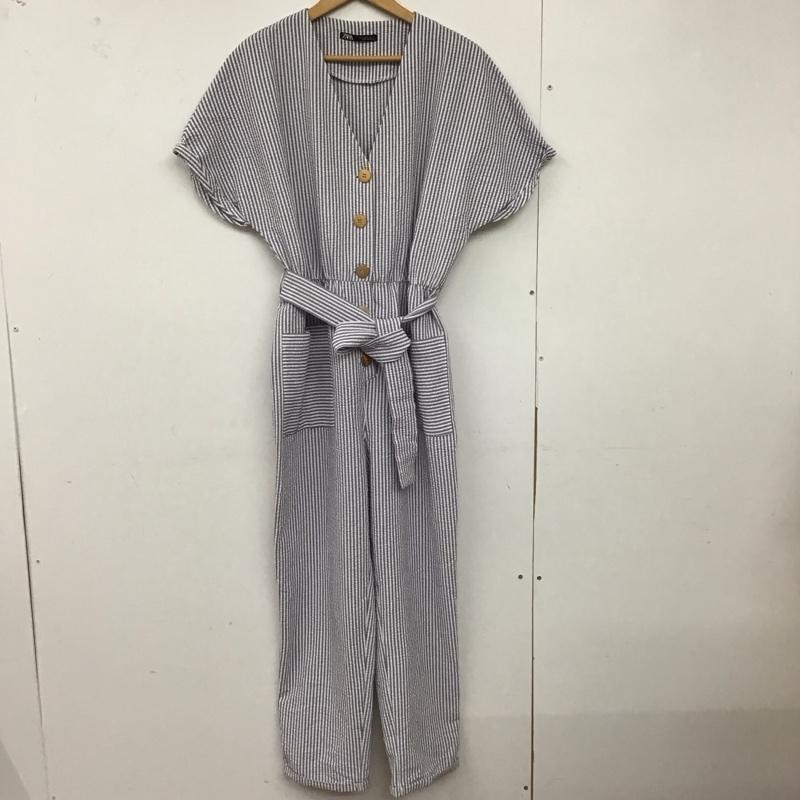 ザラ ZARA サロペット・オーバーオール サロペット、オーバーオール M ストライプ マルチカラー / マルチカラー /  レディース USED 古着 中古 10128945