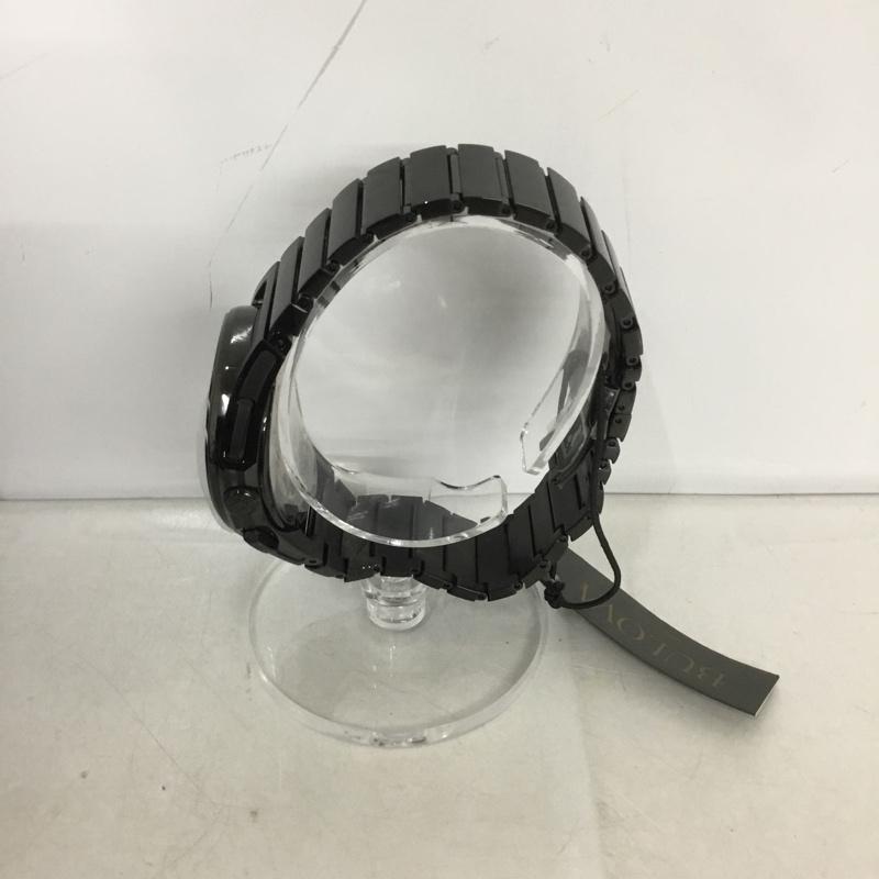 ブローバ BULOVA 腕時計 アナログ（クォーツ式） 98A207 CURV Progressive Sports 箱有 ロゴ、文字 黒 / ブラック /  メンズ USED 古着 中古 10133875