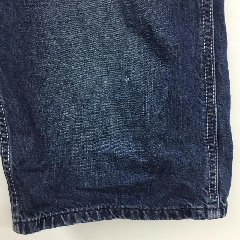 リー Lee パンツ デニム、ジーンズ 08288 ハーフパンツ ペインターパンツ 32 ロゴ、文字 青 / ブルー /  メンズ USED 古着 中古 10119852