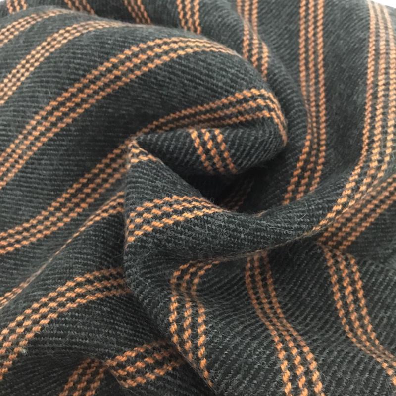 ビームス BEAMS マフラー マフラー フリンジ ストライプ 黒 / ブラック / X 橙 / オレンジ /  メンズ USED 古着 中古 10130580