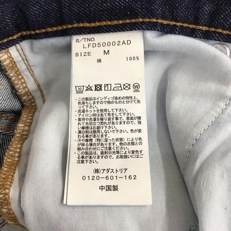 ローリーズファーム LOWRYS FARM パンツ デニム、ジーンズ LFD50002AD CONEストレートワイド M 無地 紺 / ネイビー /  レディース USED 古着 中古 10114585