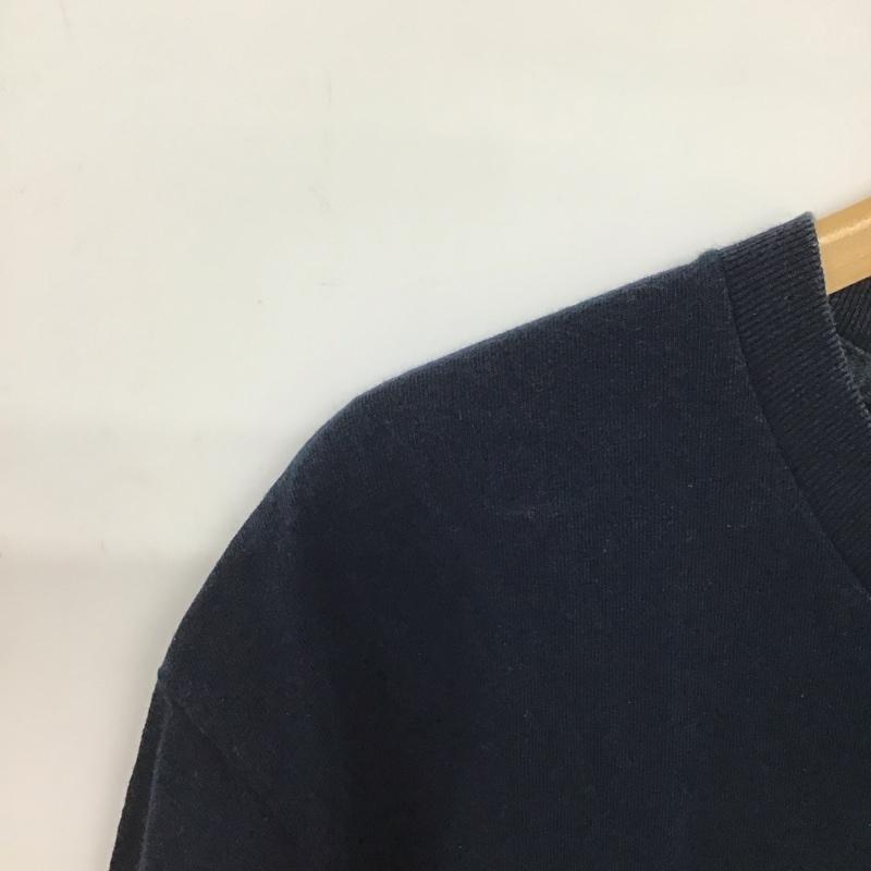 ナイキ NIKE Tシャツ 半袖 半袖カットソー プリントTシャツ クルーネックカットソー L ロゴ、文字 紺 / ネイビー /  メンズ USED 古着 中古 10148148