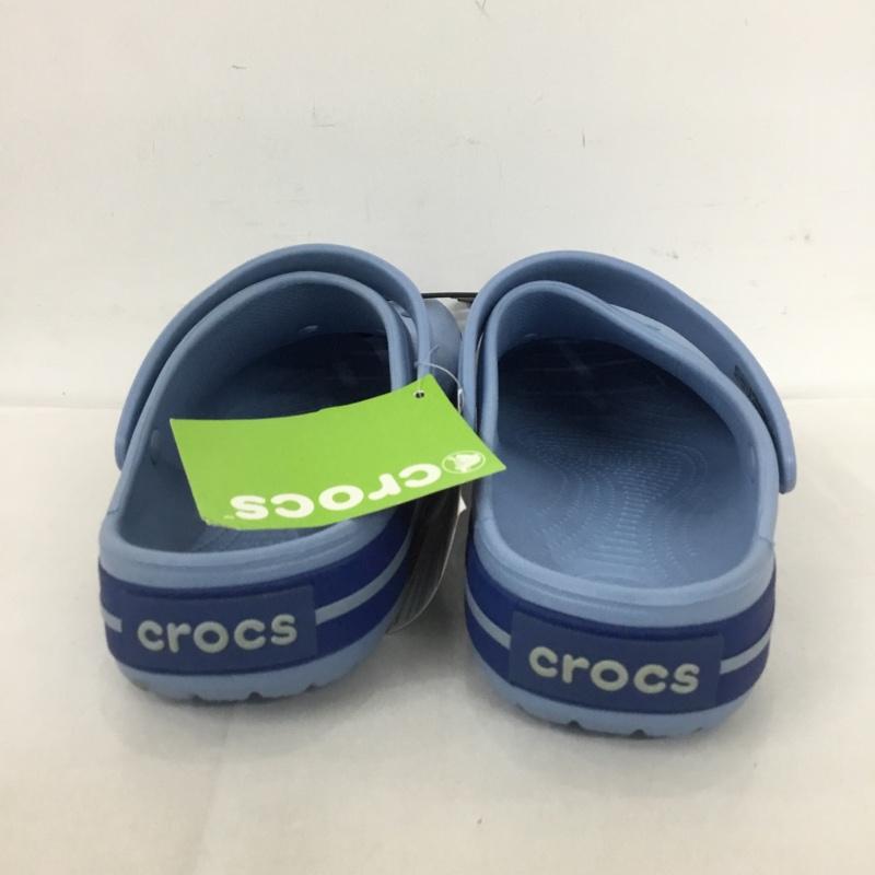クロックス crocs サンダル サンダル crocband 28cm 28.0cm 無地 水色 / ライトブルー /  メンズ USED 古着 中古 10125294