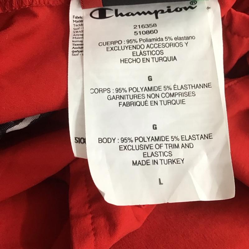 チャンピオン Champion セットアップ セットアップ ジップアップジャケット ナイロンパンツ セットアップ 2点セット XL ロゴ、文字 赤 / レッド /  メンズ USED 古着 中古 10112065