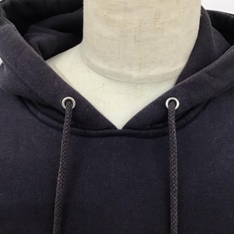 ステューシー STUSSY パーカー 長袖 プルオーバー スウェット 裏起毛 S ロゴ、文字 紺 / ネイビー /  メンズ USED 古着 中古 10122157