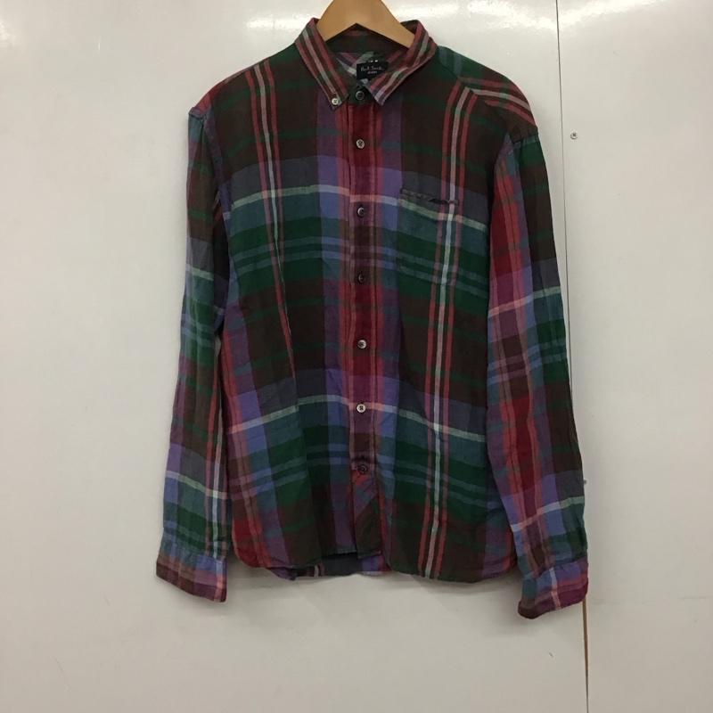 ポールスミス Paul Smith シャツ、ブラウス 長袖 長袖シャツ チェックシャツ カラーシャツ L チェック マルチカラー / マルチカラー /  メンズ USED 古着 中古 10142380