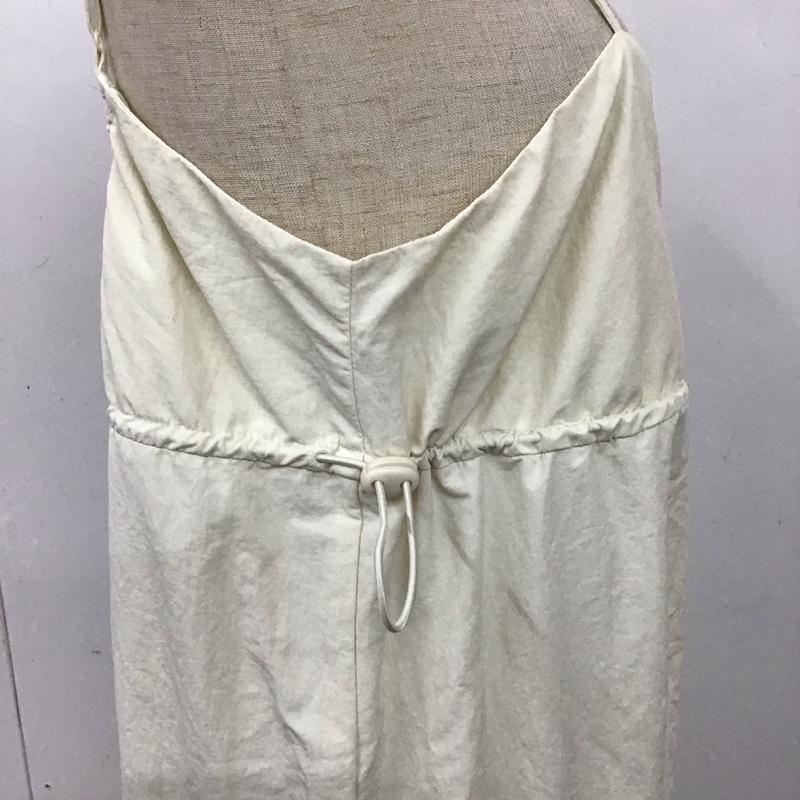 ザラ ZARA ワンピース ロングスカート 4764 801 712 ナイロン キャミワンピース L 無地 アイボリー / アイボリー /  レディース USED 古着 中古 10119621