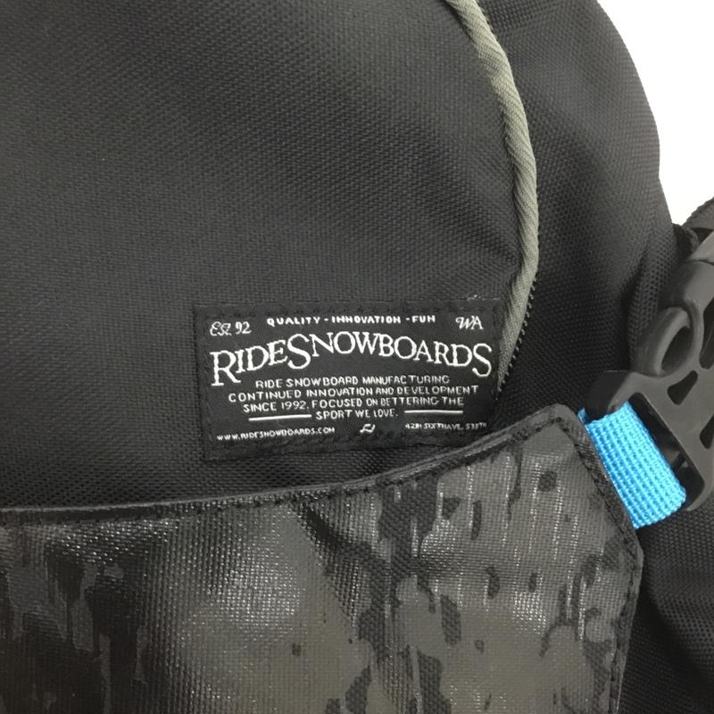 古着 USED リュックサック、デイパック リュックサック、デイバッグ RIDE snowboards ロゴ、文字 黒 / ブラック /  メンズ USED 古着 中古 10140038