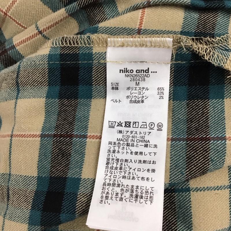 ニコアンド niko and... スカート ロングスカート NKN26522ADB プリーツ M チェック マルチカラー / マルチカラー /  レディース USED 古着 中古 10120759