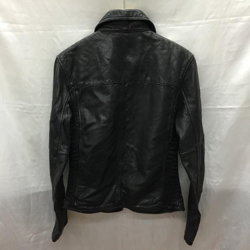 ジャックローズ JACKROSE ジャケット、上着 レザージャケット 250701J 羊革 ラムレザー 4 無地 黒 / ブラック /  メンズ USED 古着 中古 10118847