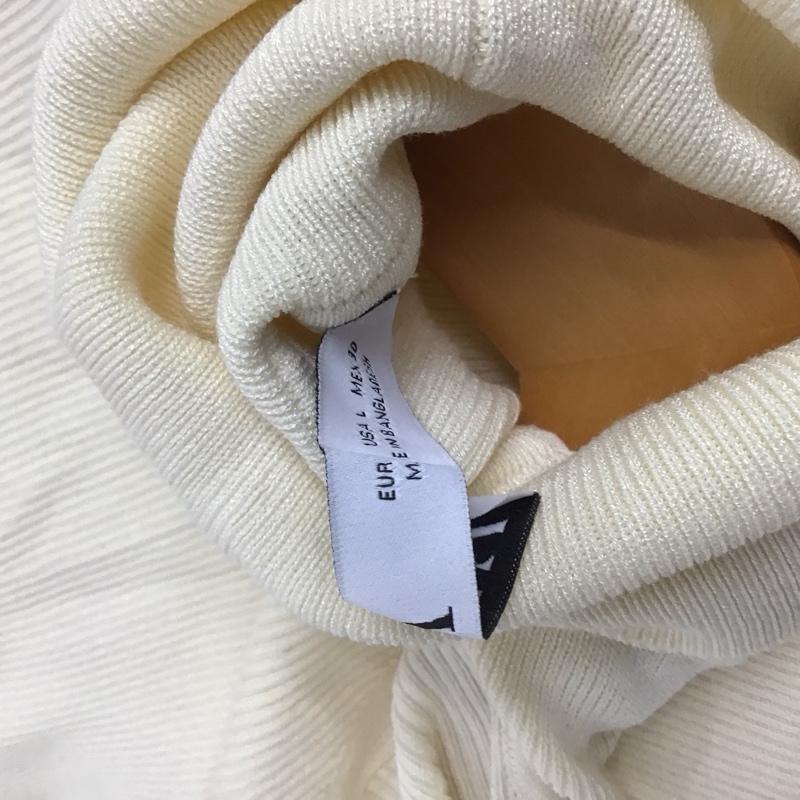 ザラ ZARA ワンピース ロングスカート 3519 003 733 タートルネック リブ 長袖 L 無地 オフホワイト / オフホワイト /  レディース USED 古着 中古 10142239