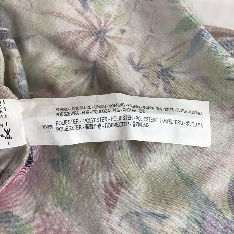 ザラ ZARA ワンピース ひざ丈スカート M 総柄 マルチカラー / マルチカラー /  レディース USED 古着 中古 10121422