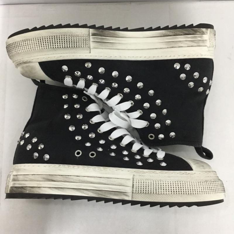 ディースクエアード2 DSQUARED2 スニーカー スニーカー ハイカットスニーカー スタッズ 43  黒 / ブラック /  メンズ USED 古着 中古 10146270
