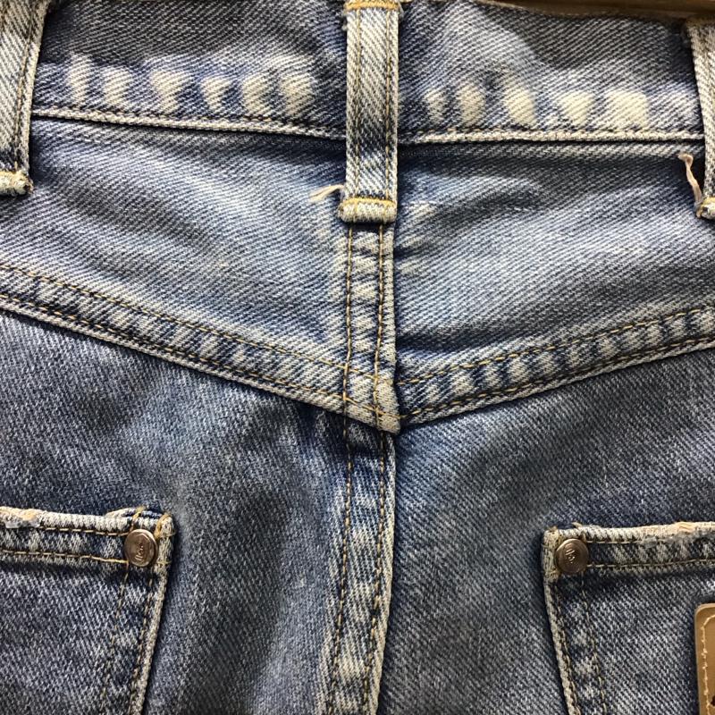 アベイシングエイプ A BATHING APE パンツ デニム、ジーンズ デニムパンツ スリムパンツ カジュアルパンツ ジーンズ S 無地 インディゴ / インディゴ /  メンズ USED 古着 中古 10111700