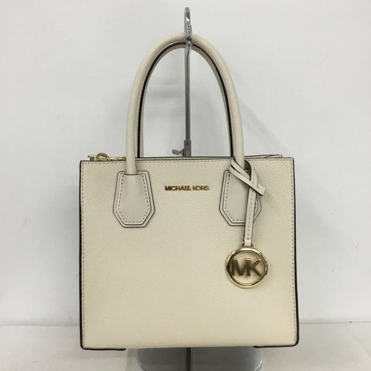 マイケルコース MICHAEL KORS ハンドバッグ ハンドバッグ ショルダーバッグ 2WAY ロゴ、文字 アイボリー / アイボリー /  レディース USED 古着 中古 10146331