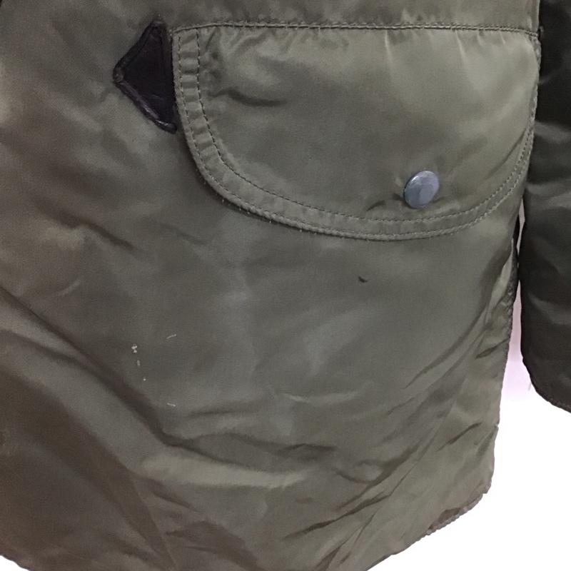 アルファインダストリー Alpha Industries ジャケット、上着 ジャンパー、ブルゾン ジップアップジャケット ジャンパー ジャケット usa製 アウター L 無地 カーキ / カーキ /  メンズ USED 古着 中古 10123955