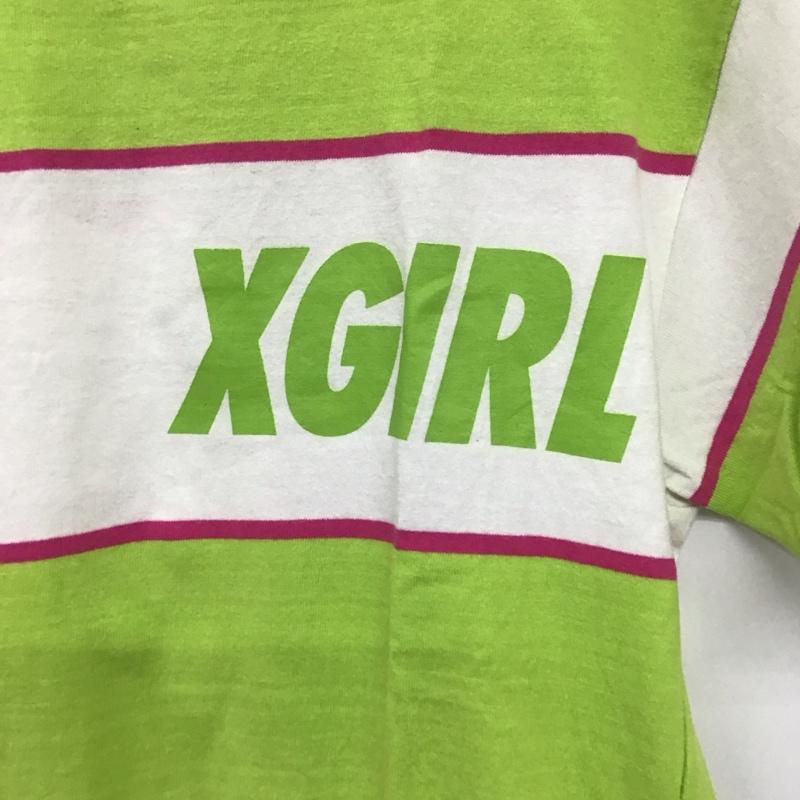 エックスガール X-girl ワンピース ミニスカート 2 ボーダー柄 マルチカラー / マルチカラー /  レディース USED 古着 中古 10140417